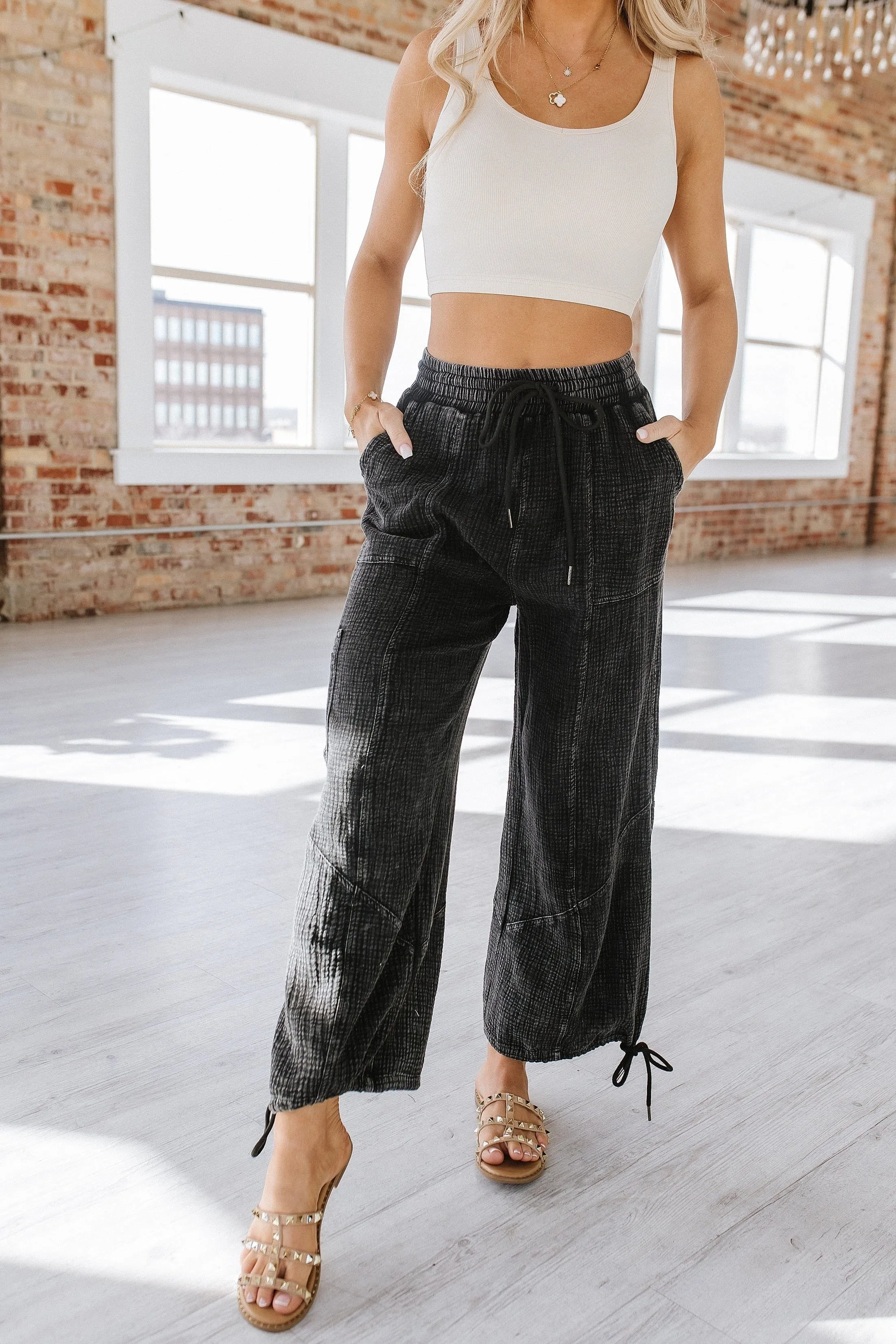 Grayson Cargo Drawstring Pants