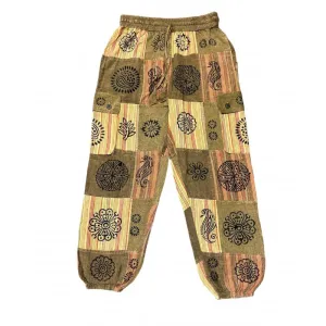 Pant - Patch - Brown And Tan